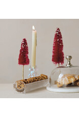 Pressed Glass Scalloped Cracker Dish