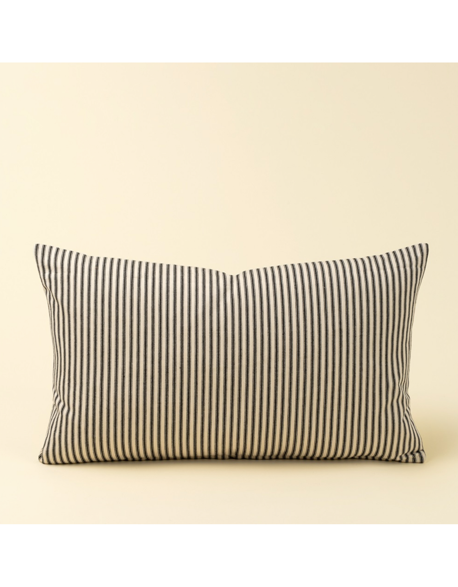 21x12 Black Ticking Pillow
