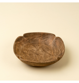Spade Carved Dish, Round