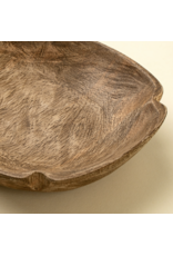 Spade Carved Dish, Round