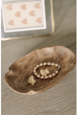 Spade Carved Dish, Oval