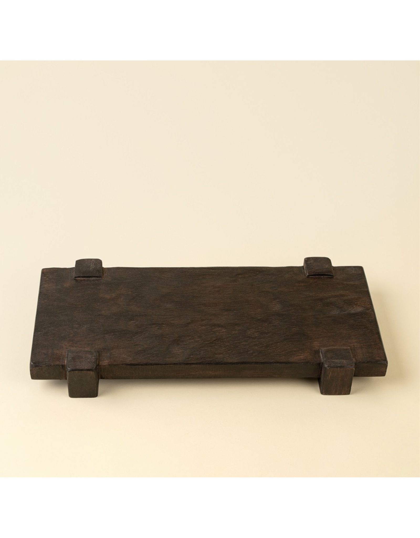Drift Pedestal Tray S, Dark Brown