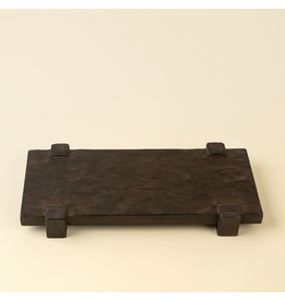 Drift Pedestal Tray S, Dark Brown