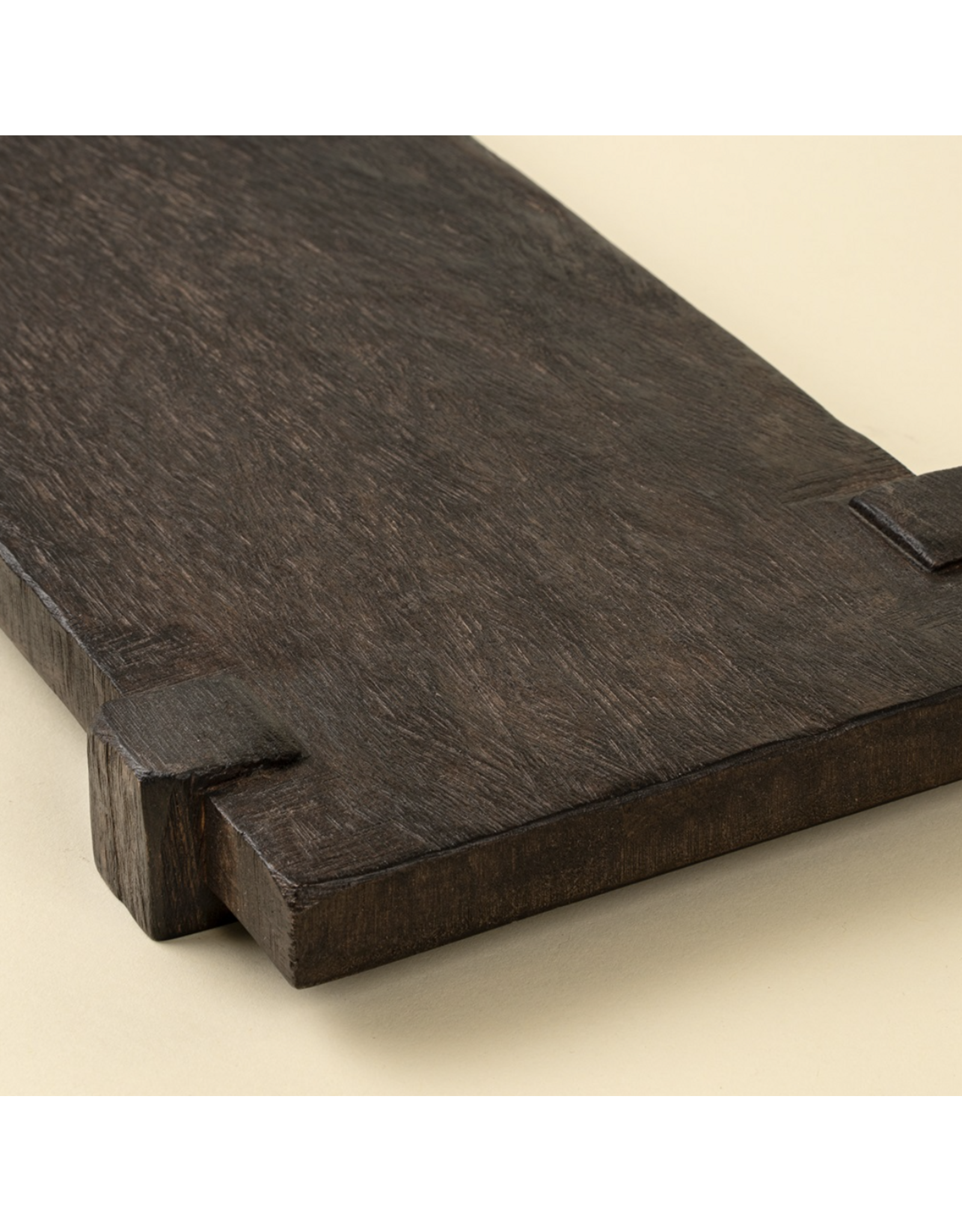 Drift Pedestal Tray S, Dark Brown