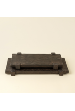 Drift Pedestal Tray S, Dark Brown
