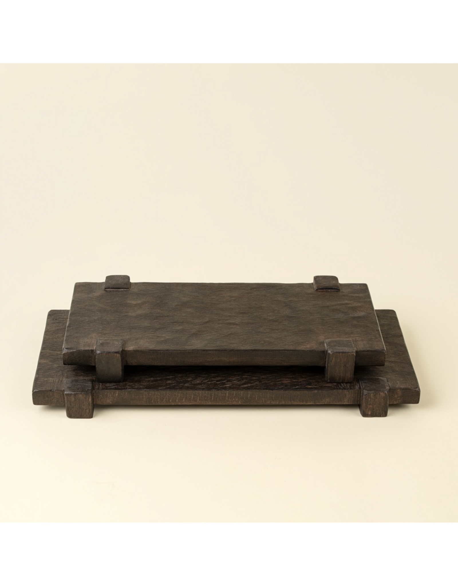 Drift Pedestal Tray S, Dark Brown