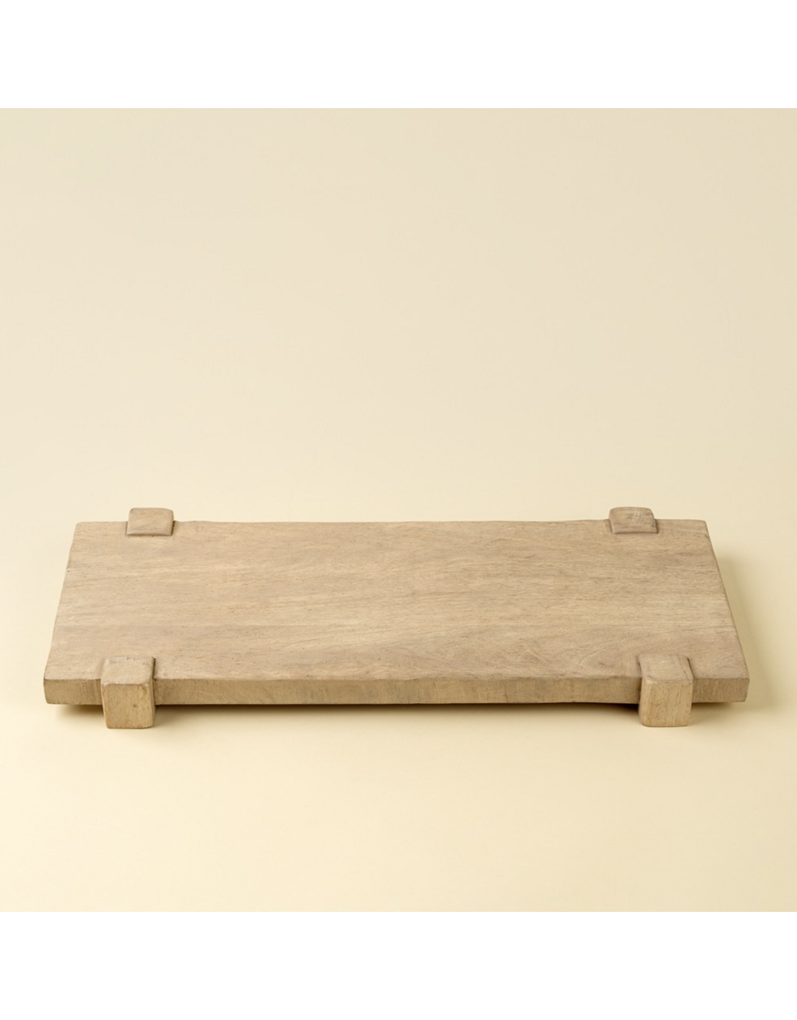 Drift Pedestal Tray L, Bleached