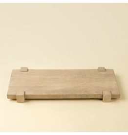 Drift Pedestal Tray L, Bleached