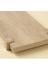 Drift Pedestal Tray L, Bleached