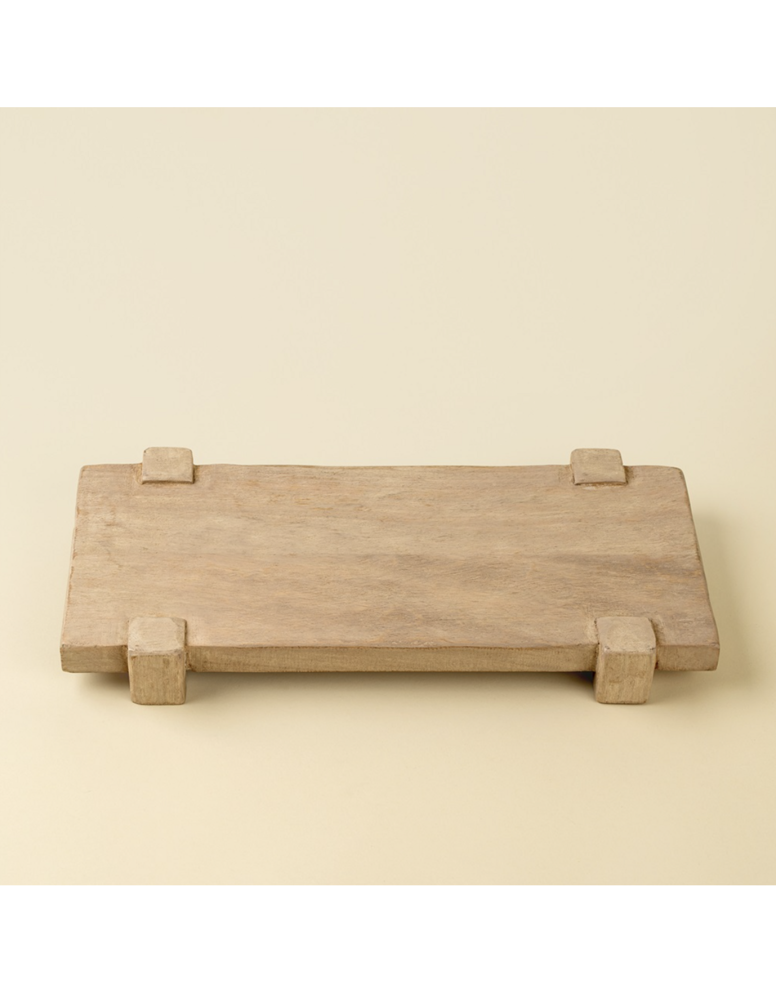 Drift Pedestal Tray S, Bleached