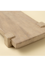 Drift Pedestal Tray S, Bleached
