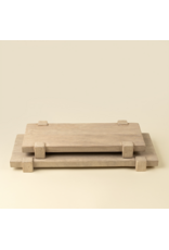 Drift Pedestal Tray S, Bleached
