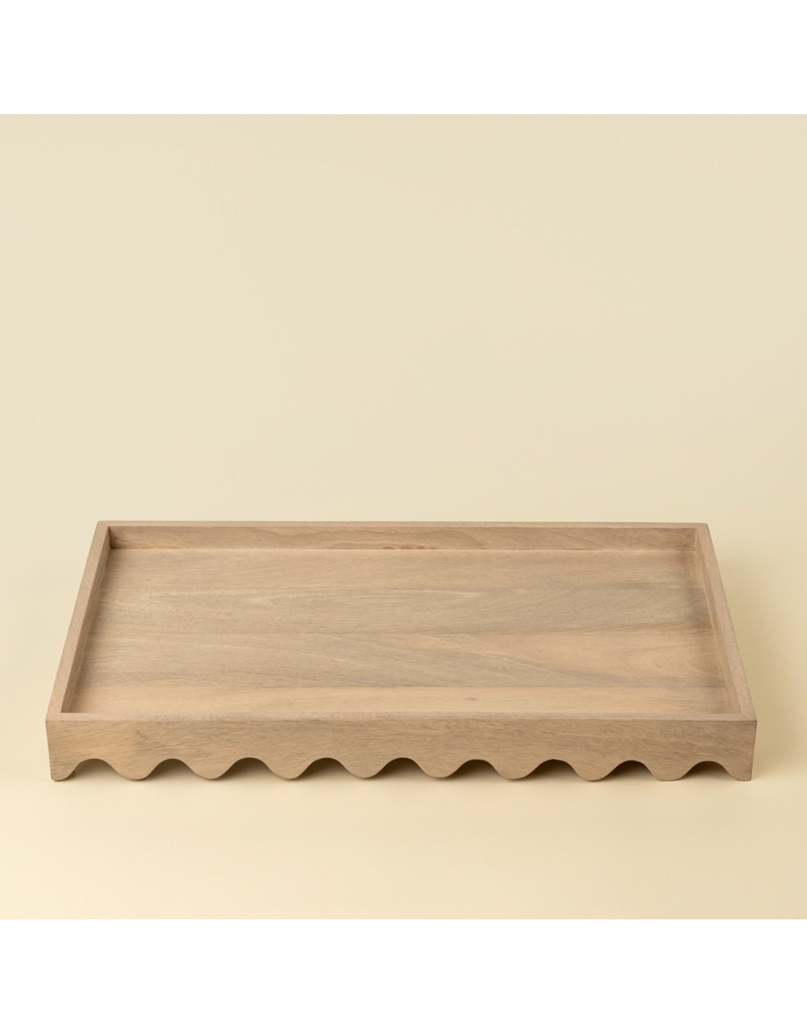 Scalloped Edge Tray, Rectangular