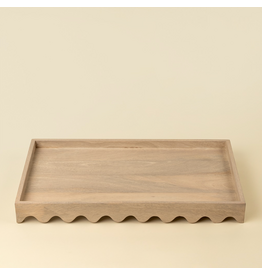 Scalloped Edge Tray, Rectangular