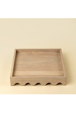 Scalloped Edge Tray, Square