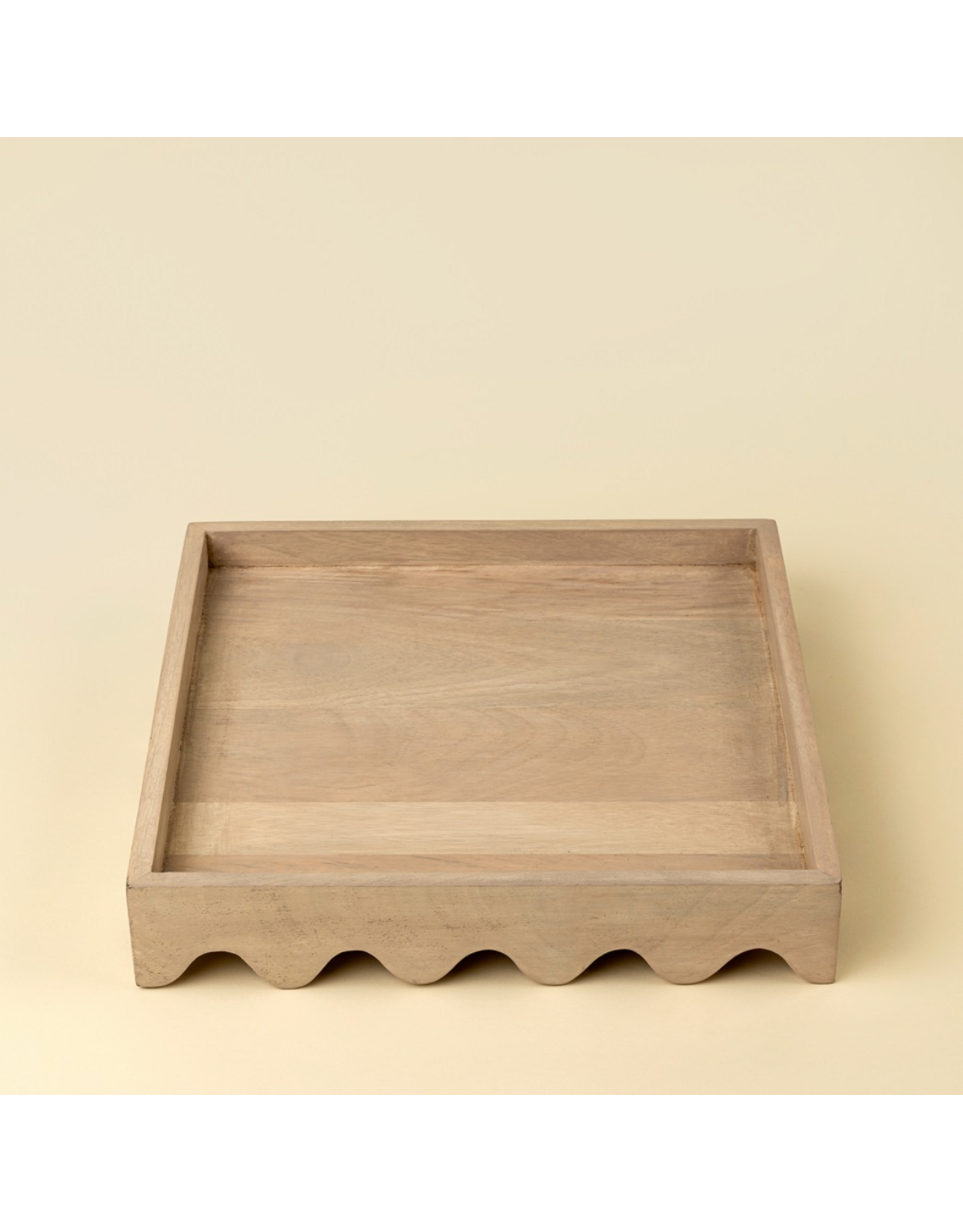 Scalloped Edge Tray, Square