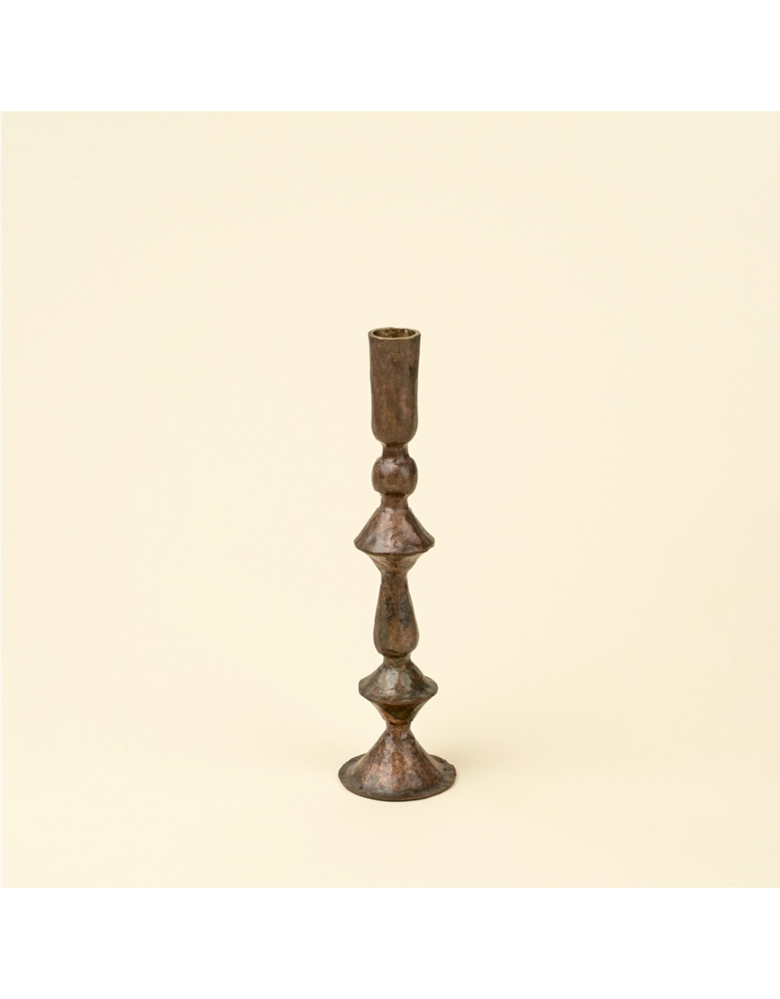 Petra Forged Candlestick S, Rustic Brass