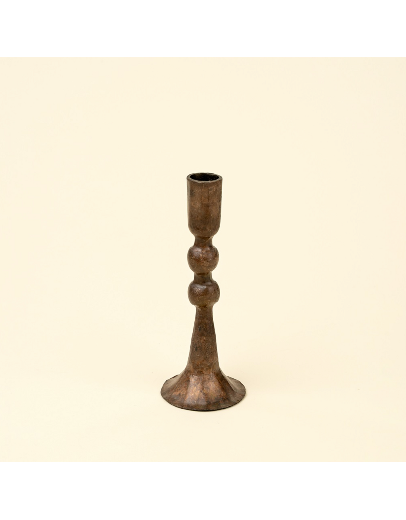 Caldera Forged Candlestick S, Rustic Brass