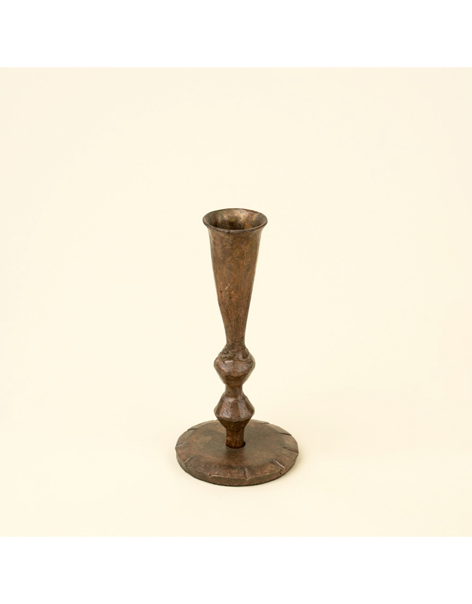 Ember Forged Candlestick S, Rustic Brass