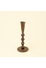 Ember Forged Candlestick L, Rustic Brass
