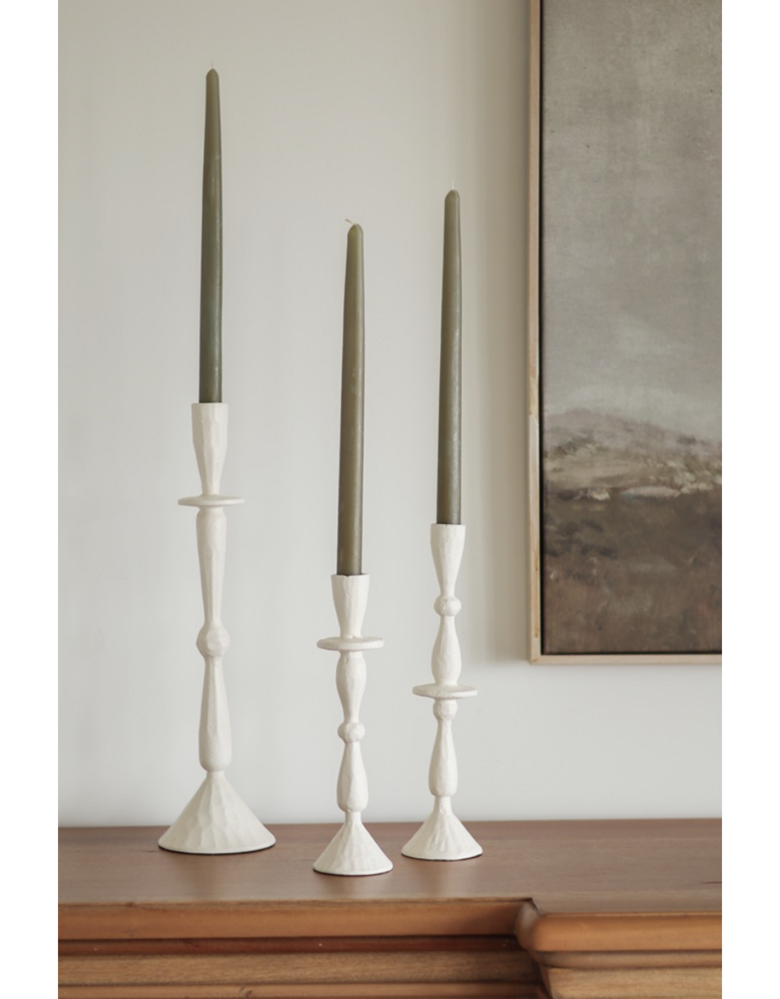 Imani Candleholder M, White
