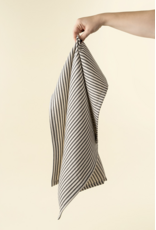 Black Ticking Tea Towels S/2