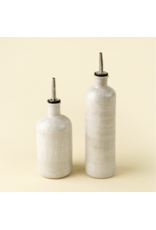 Stoneware Vinegar Cruet, Rustic White
