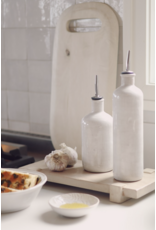 Stoneware Vinegar Cruet, Rustic White