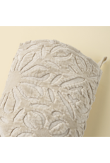 Velvet Cutwork Stocking, Ivory