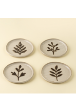 Pressed Botanical Dishes S/4