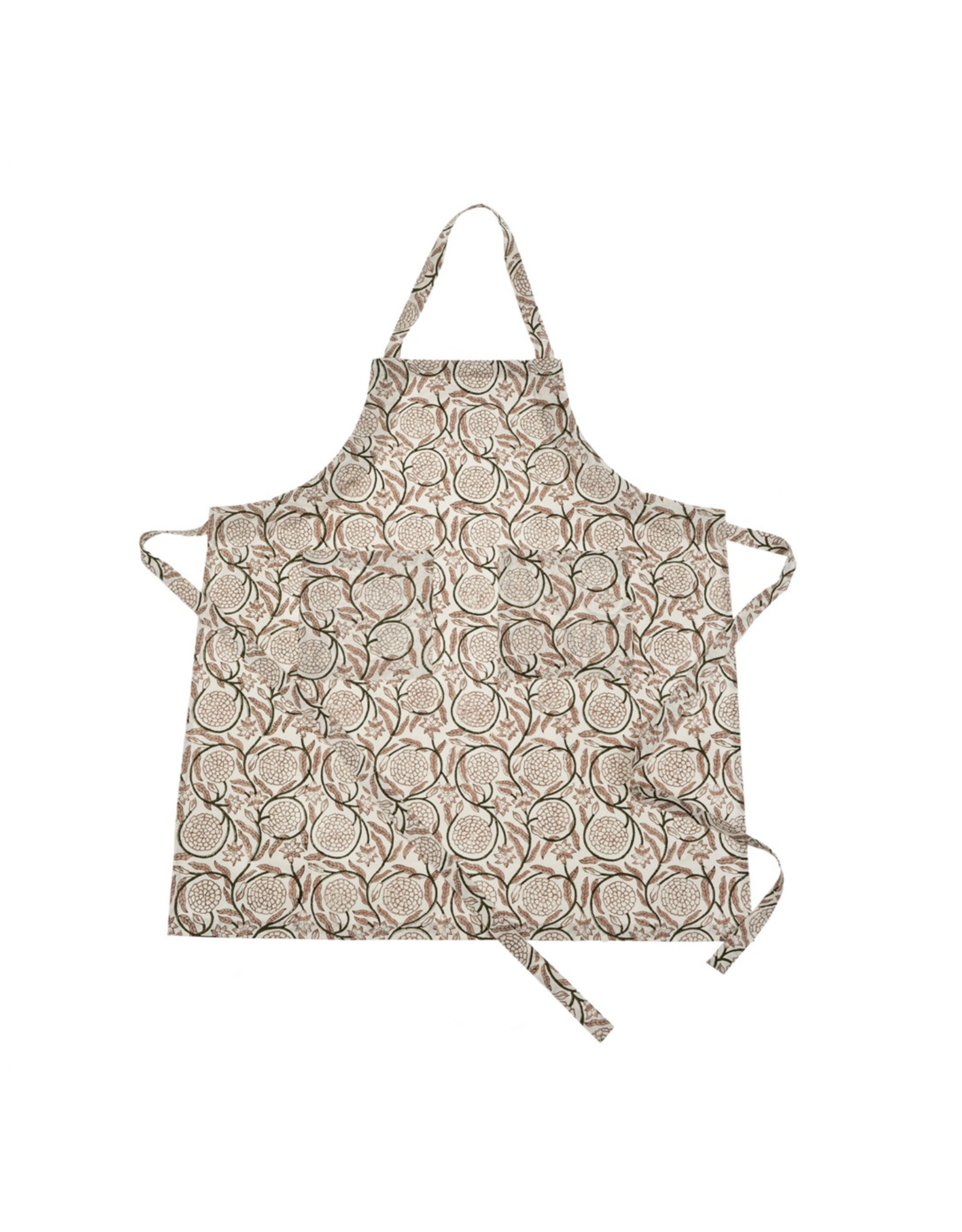Jasmine Block Print Apron