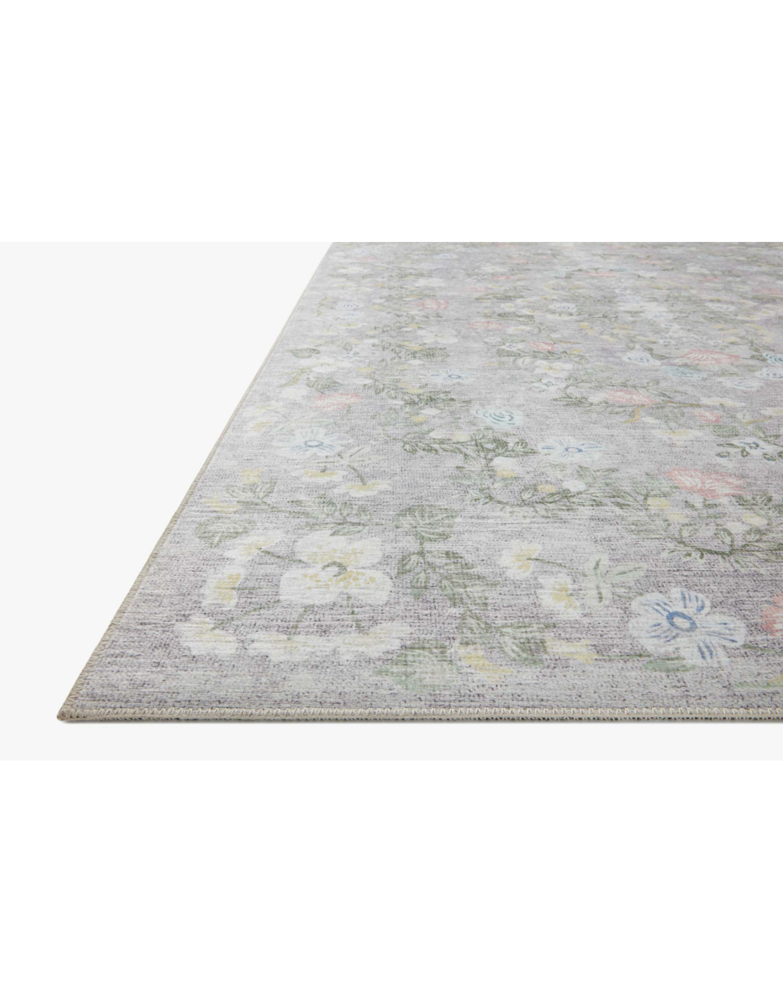 Rifle Paper x Loloi Rug PAL-05 Grey 2'6" x 7'6"