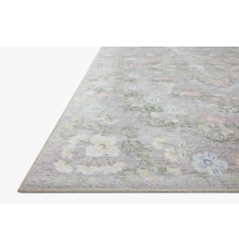 Rifle Paper x Loloi Rug PAL-05 Grey 2'6" x 7'6"