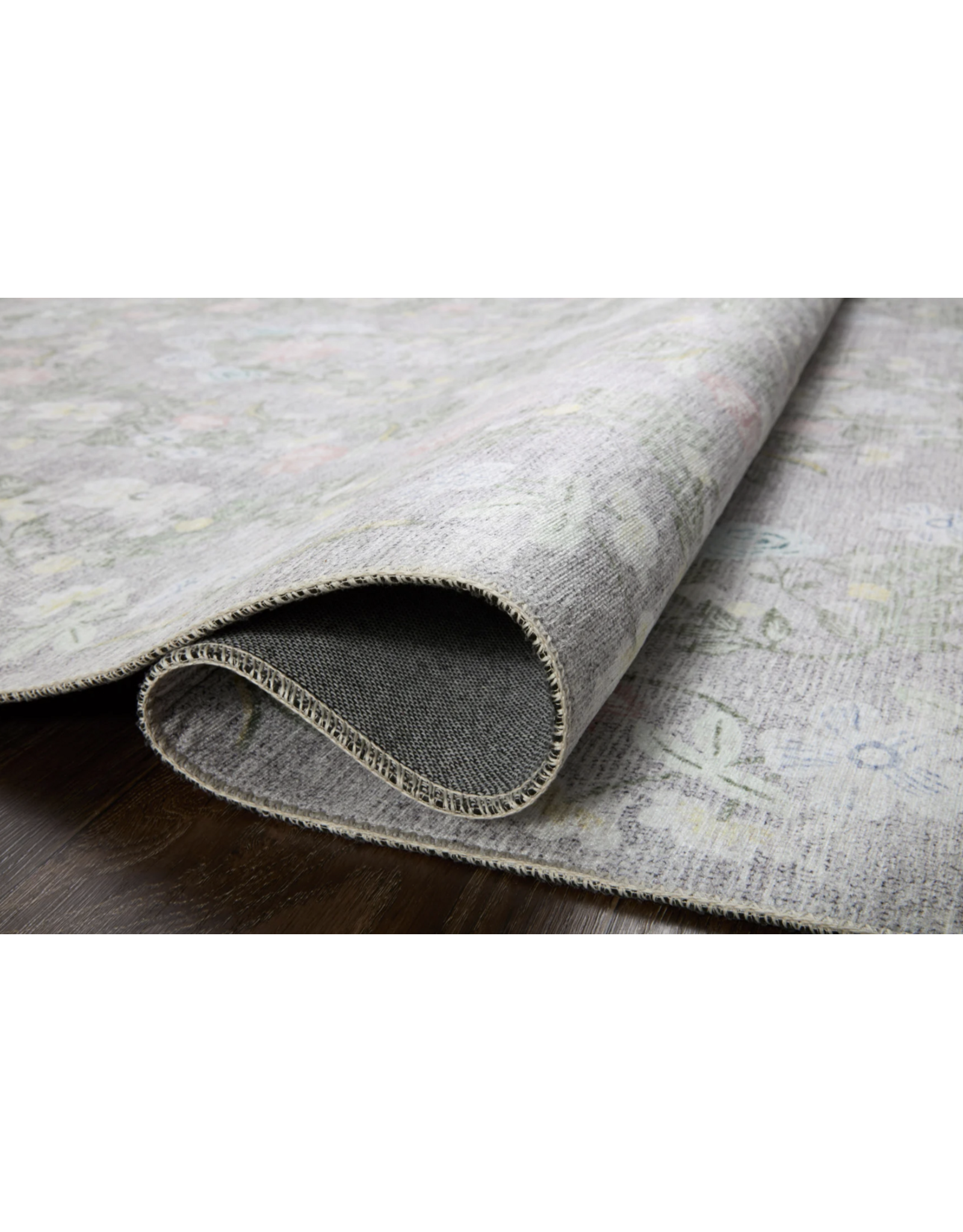 Rifle Paper x Loloi Rug PAL-05 Grey 2'6" x 7'6"