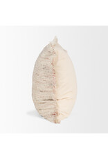 Fraye 22x22 Pillow, Oatmeal Multi-Tone