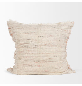 Fraye 22x22 Pillow, Oatmeal Multi-Tone