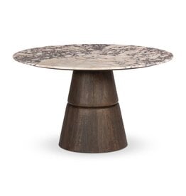 Lino Dining Table, Calacatta Viola Marble
