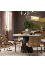 Lino Dining Table, Calacatta Viola Marble