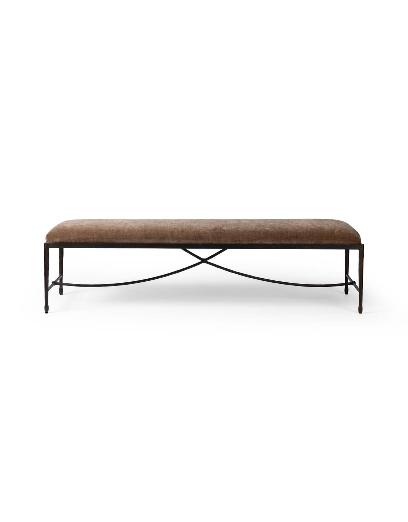 Jade Accent Bench in Altair Mushroom 70.5"