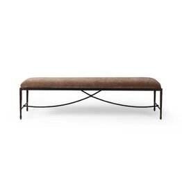 Jade Accent Bench in Altair Mushroom 70.5"