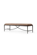 Jade Accent Bench in Altair Mushroom 70.5"