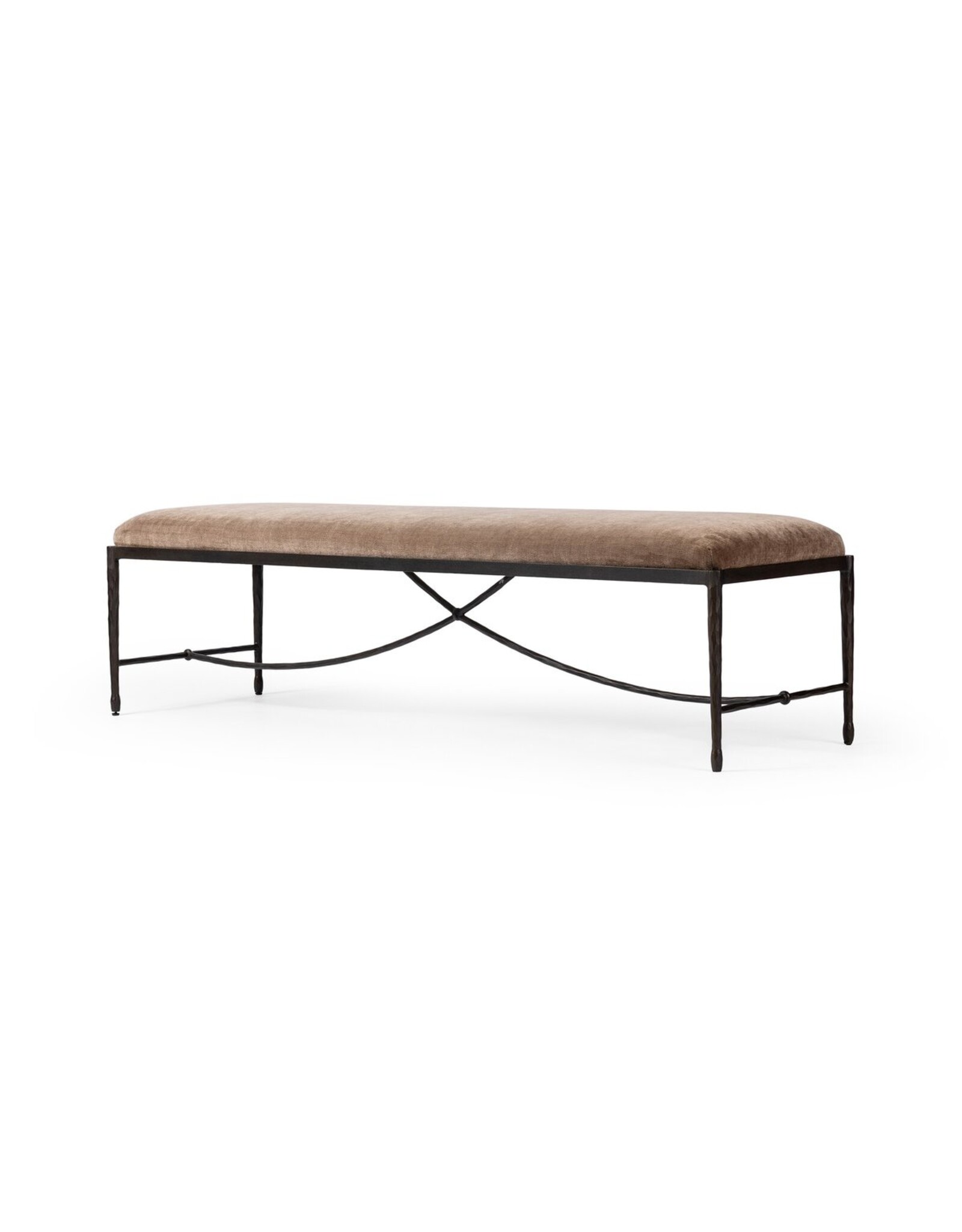 Jade Accent Bench in Altair Mushroom 70.5"