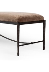 Jade Accent Bench in Altair Mushroom 70.5"