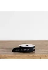 Merry Christmas Ribbon Black