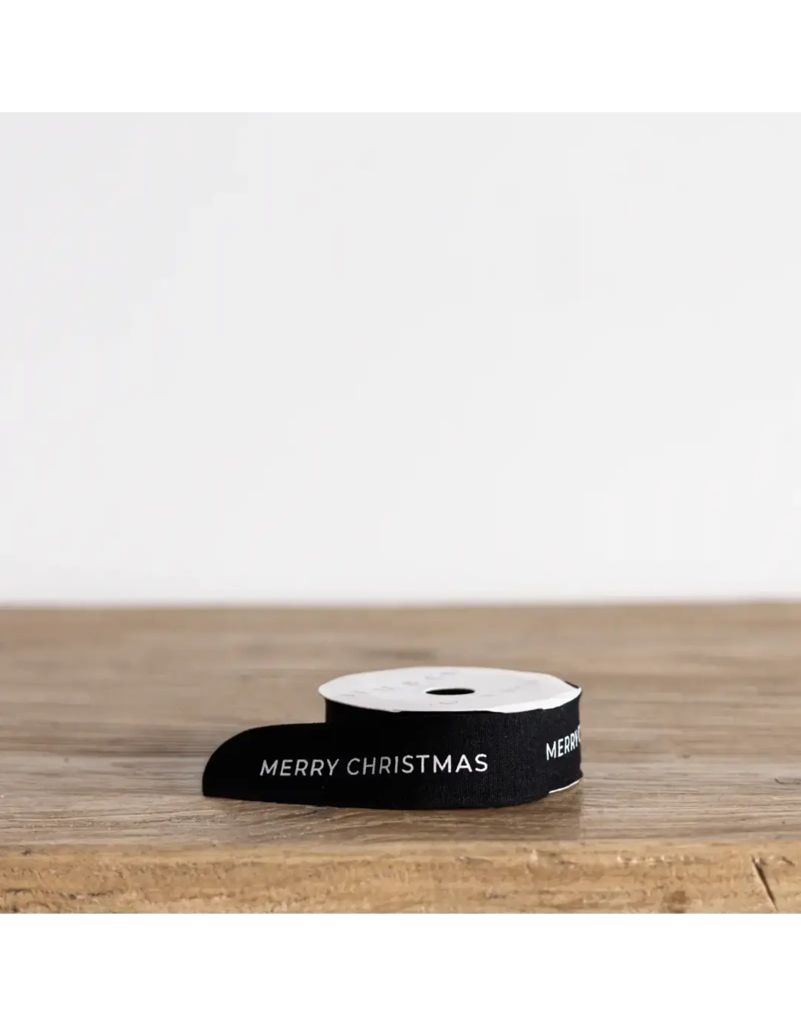 Merry Christmas Ribbon Black