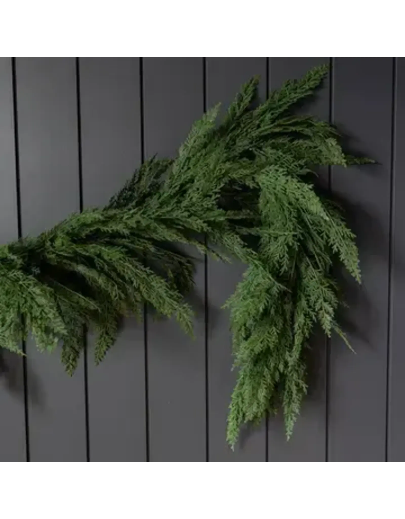 Cypress Leaf Full Real Touch Pre Lit Garland - 15 ft