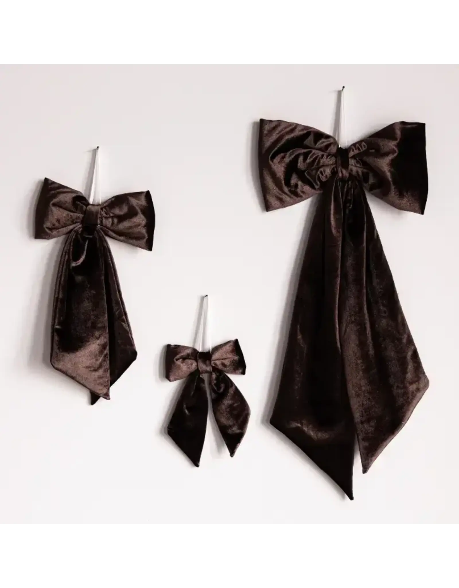 Brown Velvet Fabric Bows