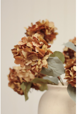 Autumn Hydrangea Spray, Burnt Orange