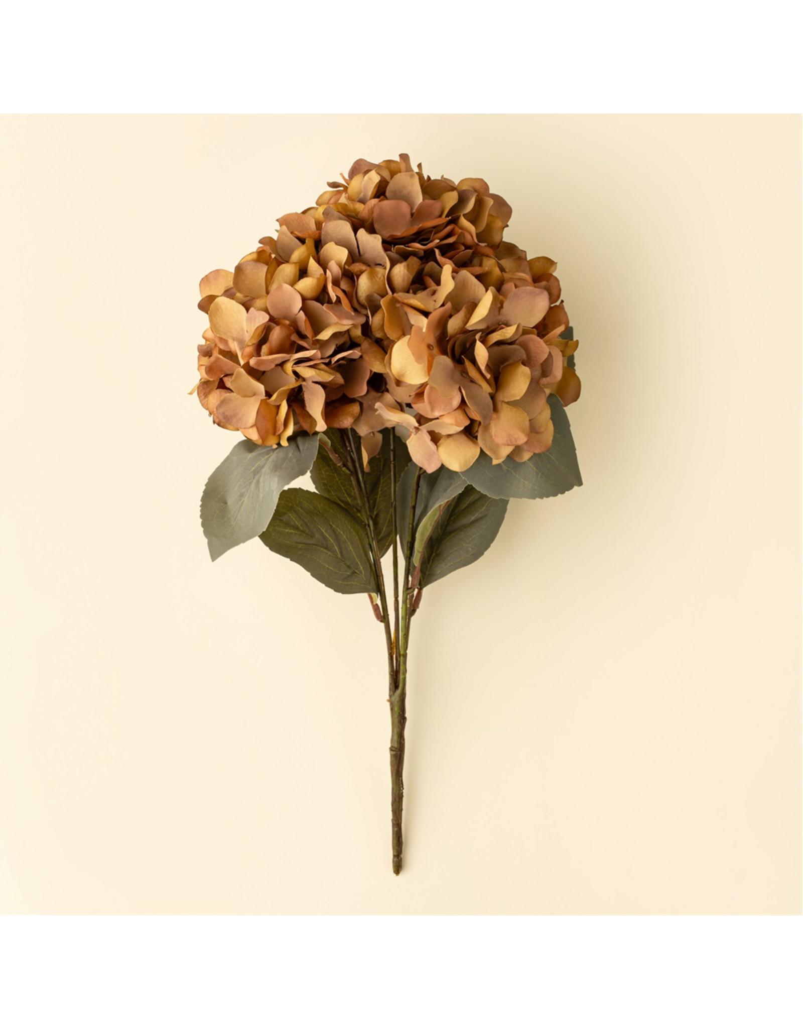 Autumn Hydrangea Spray, Burnt Orange