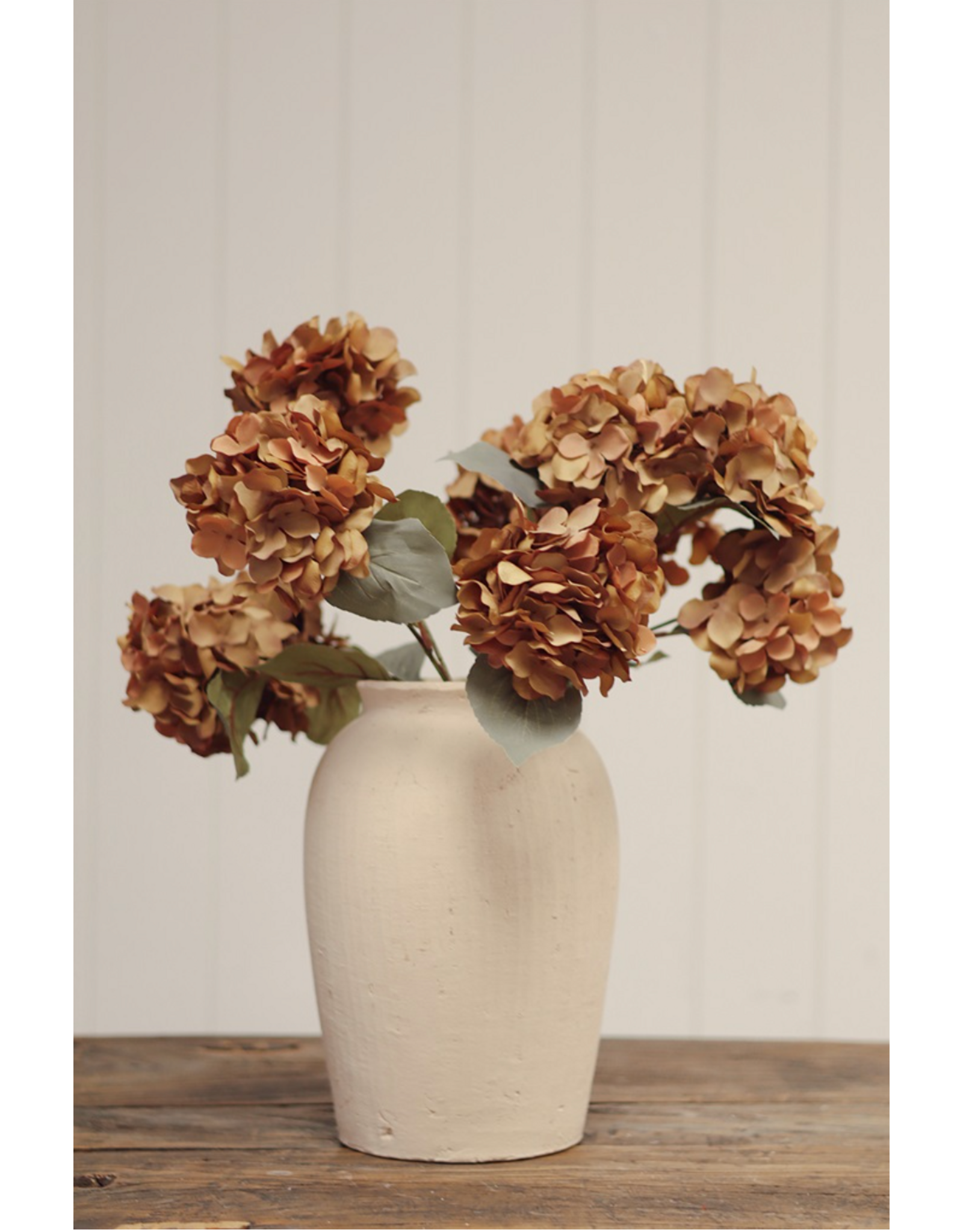 Autumn Hydrangea Spray, Burnt Orange